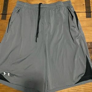 Under Armour Gray Athletic Shorts, Sz L